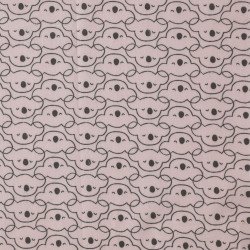 Printed Cotton MIKOA Blush / Charcoal